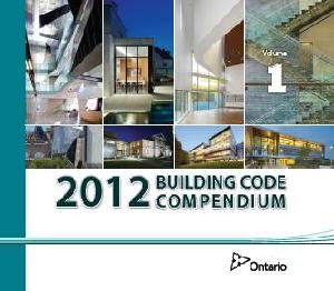 Image of the cover of publication titled 2012 Building Code Compendium - Two volume BINDER set - Updated and Current to May 12, 2023