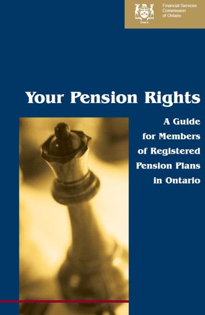 Image of the cover of publication titled  Your Pension Rights - A Guide for Members of Registered Pension Plans in Ontario