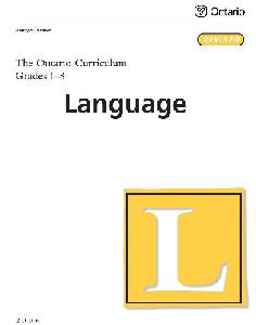 Image of the cover of publication titled Recommendations for Language:The Ontario Curriculum Grades 1-8 (Revised) 2006
