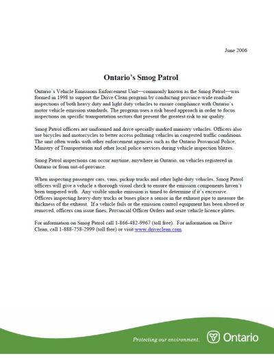 Image of the cover of publication titled  Ontario