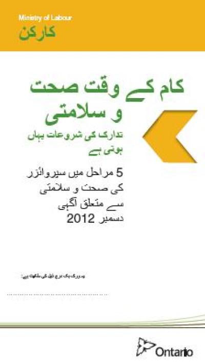 Image de la couverture de la publication intitul&eacute;e Sensibilisation des superviseurs &agrave; la sant&eacute; et la s&eacute;curit&eacute; en 5 &eacute;tapes