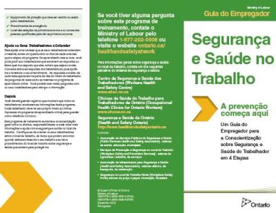 Image de la couverture de la publication intitul&eacute;e Sensibilisation des travailleurs &agrave; la sant&eacute; et la s&eacute;curit&eacute; en 4 &eacute;tapes