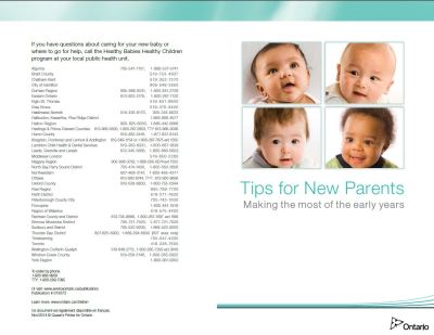 Image of the cover of publication titled  Tips for new parents