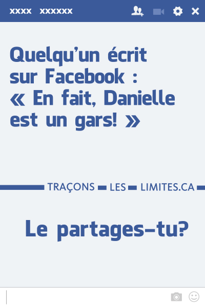 Image de la couverture de la publication intitulée 33 – Quelqu’un publie sur Facebook que Danielle est «en fait un gars»