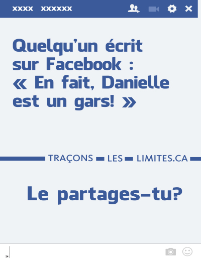 Image de la couverture de la publication intitulée 34 – Quelqu’un publie sur Facebook que Danielle est «en fait un gars»