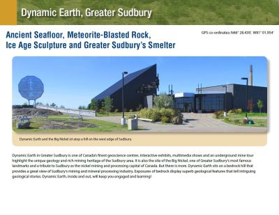 Image of the cover of publication titled  Dynamic Earth, Greater Sudbury