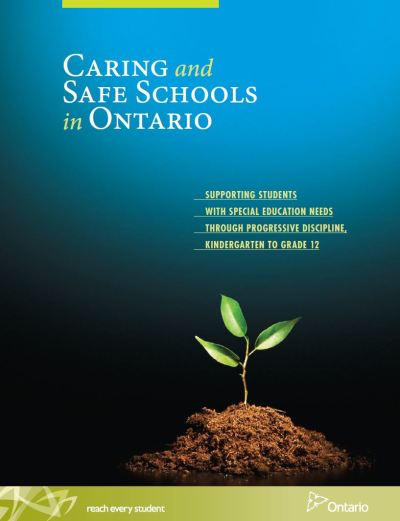 Image of the cover of publication titled  Caring and Safe Schools in Ontario