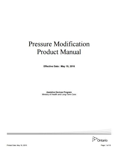 Image of the cover of publication titled  Pressure Modification Production Manual