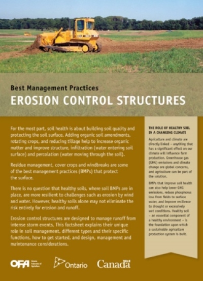 Image de la couverture de la publication intitulée AF165 Best Management Practices: Erosion Control Structures