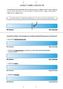 Image of the cover of publication titled  Early Years Check-In -Tool (25 sheets per pad)