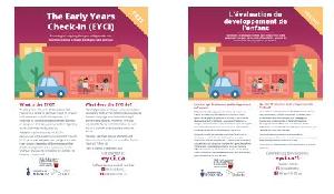 Image of the cover of publication titled  Early Years Check-In /L&rsquo;evaluation du developpement de l&rsquo;enfant (Bil) - Poster/Affiche 8.5x11