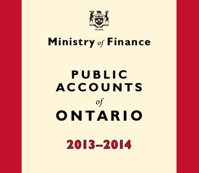 Image of the cover of publication titled  Public Accounts of Ontario 2013-2014