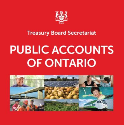 Image of the cover of publication titled  Public Accounts of Ontario 2014-2015