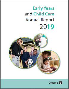 Image of the cover of publication titled Early Years and Child Care Annual Report 2019