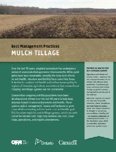 Image of the cover of publication titled Best Management Practices 171 Mulch Tillage