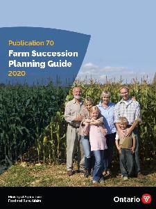 Image of the cover of publication titled Publication 70: Farm Succession Planning Guide, 2020