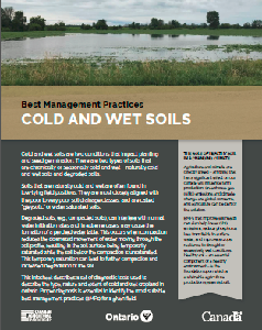 Image of the cover of publication titled Best Management Practice: Cold and Wet Soils (Online Resource)