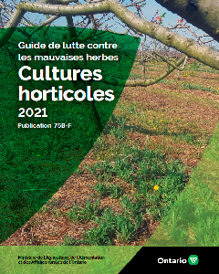 Image of the cover of publication titled (En ligne) Publication 75B-F: Guide de lutte contre les mauvaises herbes: Culture horticoles, 2021