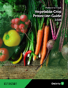 Image of the cover of publication titled Publication 838: (2021) Vegetable Crop Protection Guide