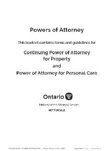 Image of the cover of publication titled Powers of Attorney (PDF version)