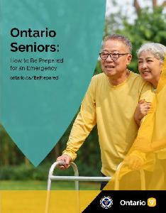 Image of the cover of publication titled   Booklet: Ontario Seniors – How to Be Prepared for an Emergency 2023