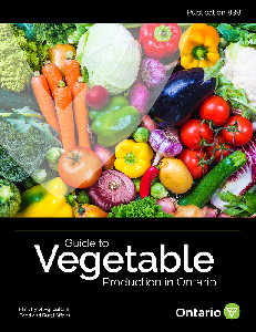 Image of the cover of publication titled Publication Publication 839: Guide to Vegetable Production in Ontario