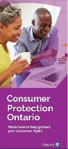 Image of the cover of publication titled  Consumer Protection Ontario Brochure for Consumers