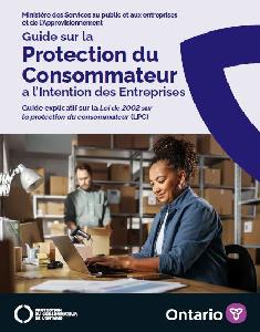Image of the cover of publication titled  Guide sur la Protection du Consommateur
à  l’Intention des Entreprises