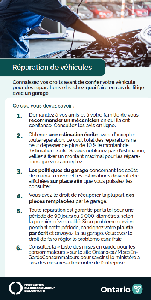 Image of the cover of publication titled  Protection du consommateur de l&rsquo;Ontario - R&eacute;paration de v&eacute;hicules Ce que vous devez savoir