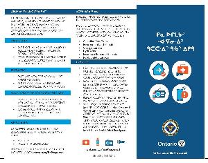 Image of the cover of publication titled Brochure - Emergency Preparedness Starts With You (Swampy Cree)