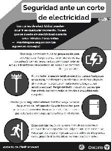 Image de la couverture de la publication intitul&eacute;e Flyer: Power Outage Safety (Spanish)