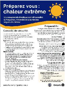 Image de la couverture de la publication intitulée Dépliants - Météorologiques extrêmes
