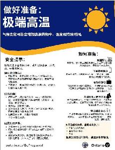 Image of the cover of publication titled Flyer: Severe Weather (Simplified Chinese)