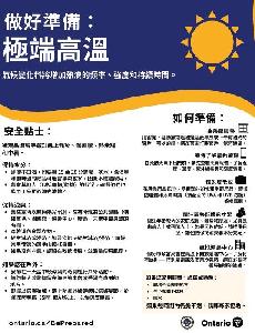 Image de la couverture de la publication intitulée Dépliant : Météorologiques extrêmes ( traditionnel Chinois)
