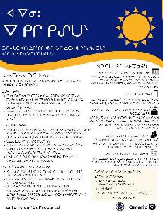 Image de la couverture de la publication intitulée Dépliant : Météorologiques extrêmes (Cri marécageux)
