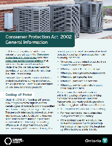 Image de la couverture de la publication intitul&eacute;e  General Consumer Protection Act Fact Sheet (PDF)