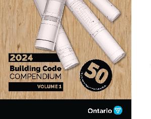 Image of the cover of publication titled Amendment Package # 1 (O. Reg. 447/24 updated to November 4, 2024) to the 2024 Building Code Compendium