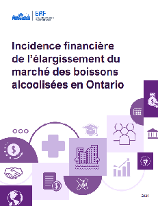 Image de la couverture de la publication intitul&eacute;e Incidence financi&egrave;re de l&rsquo;&eacute;largissement du march&eacute; des boissons alcoolis&eacute;es en Ontario
