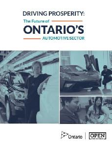 Image of the cover of publication titled  Driving Prosperity : The Future of Ontario