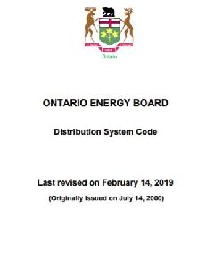 Image of the cover of publication titled  Distribution System Code. (Revised February 2019)