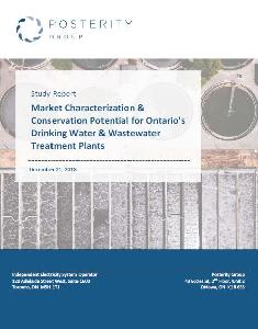Image of the cover of publication titled  Study Report : Market Characterization & Conservation Potential for Ontario