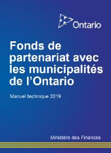Image of the cover of publication titled  Fonds de partenariat avec les municipalités de l