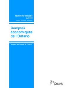 Image of the cover of publication titled  Comptes économiques de l