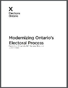 Image of the cover of publication titled  Modernizing Ontario