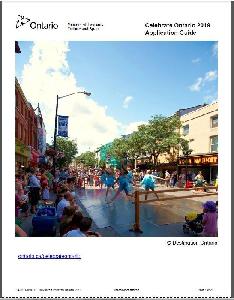 Image of the cover of publication titled Celebrate Ontario 2019 : Application Guide.
