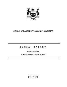 Image of the cover of publication titled Annual report .... / Judicial Appointments Advisory Committee. 2016. .