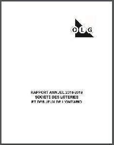 Image of the cover of publication titled Annual report / Ontario Lottery and Gaming Corporation. 2018/2019.