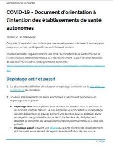 Image of the cover of publication titled Guide d