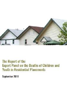 Image of the cover of publication titled Parent Safe with Intervention: The Report of the Expert Panel on the Deaths of Children and Youth in Residential Placements