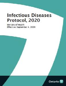 Image of the cover of publication titled Infectious Diseases Protocol, 2020
